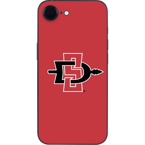 San Diego State University Aztecs Red Logo iPhone 16e Skin